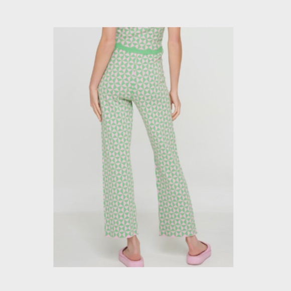 NWOT Geo Knit Trousers: Pink & Green - Another Girl - Picture 4 of 5